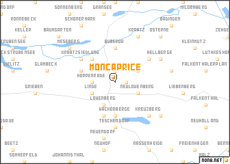 map of Moncaprice