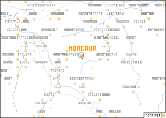 map of Moncaup