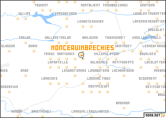 map of Monceau-Imbrechies