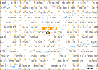 map of Monceau