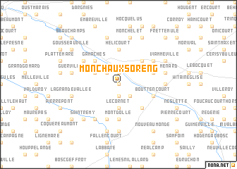 map of Monchaux-Soreng