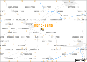 map of Mönchberg