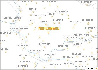 map of Mönchberg