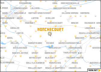 map of Monchecourt