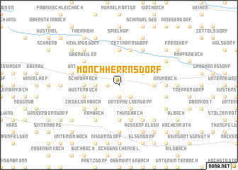 map of Mönchherrnsdorf