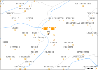 map of Monchio