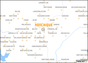 map of Monchique