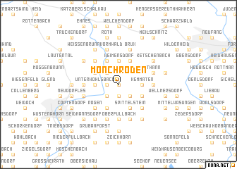 map of Mönchröden