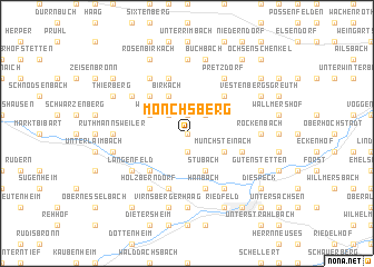 map of Mönchsberg