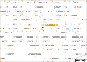 map of Mönchsdeggingen