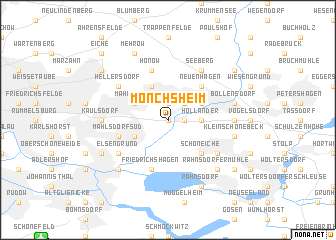 map of Mönchsheim