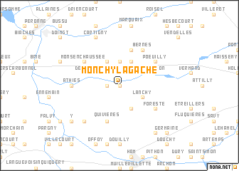 map of Monchy-Lagache