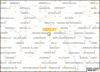 map of Monchy