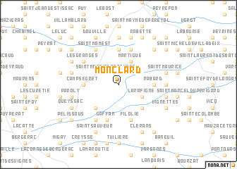 map of Monclard