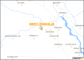 map of Monclova Vieja