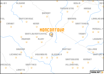 map of Moncontour