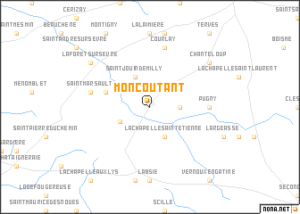 map of Moncoutant