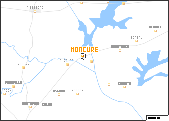 map of Moncure