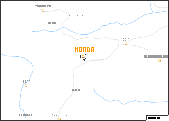 map of Monda