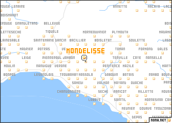 map of Mondelisse