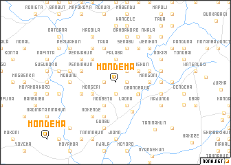 map of Mondema