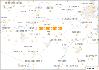 map of Mondercange