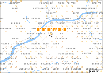 map of Mondim de Baixo