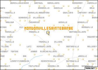 map of Mondonville-Sainte-Barbe