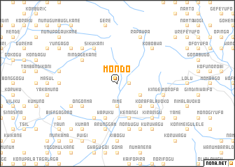 map of Mondo