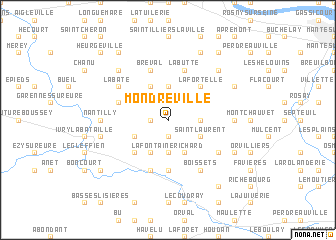 map of Mondreville