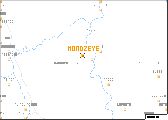 map of Mondzéyé