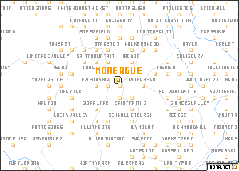 map of Moneague