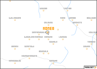 map of Monéa