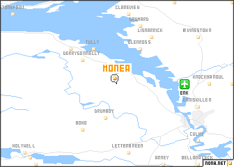 map of Monea