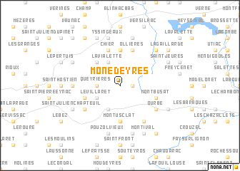 map of Monedeyres