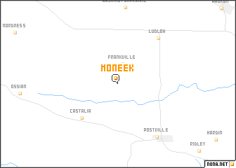 map of Moneek