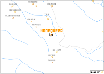 map of Monequera