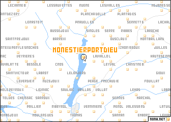 map of Monestier-Port-Dieu