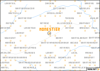 map of Monestier