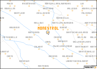 map of Monestrol