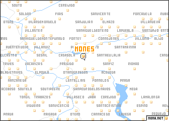 map of Mones