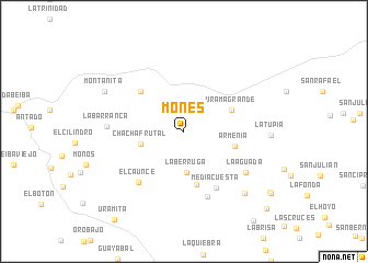 map of Mones