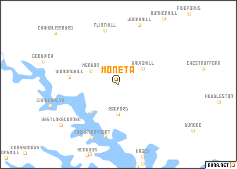 map of Moneta