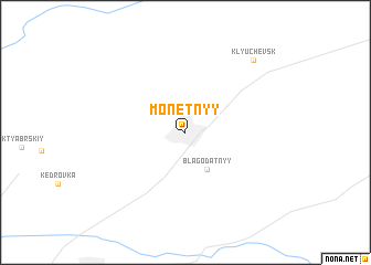 map of Monetnyy