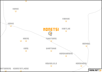 map of Monetsi