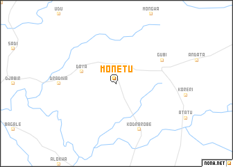 map of Monetu