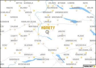 map of Monety