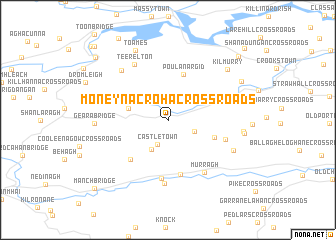 map of Moneynacroha Cross Roads