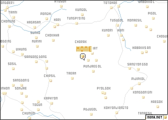 map of Mŏne