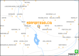 map of Monforte del Cid